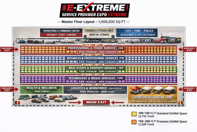 Service Provider Expo floor layout